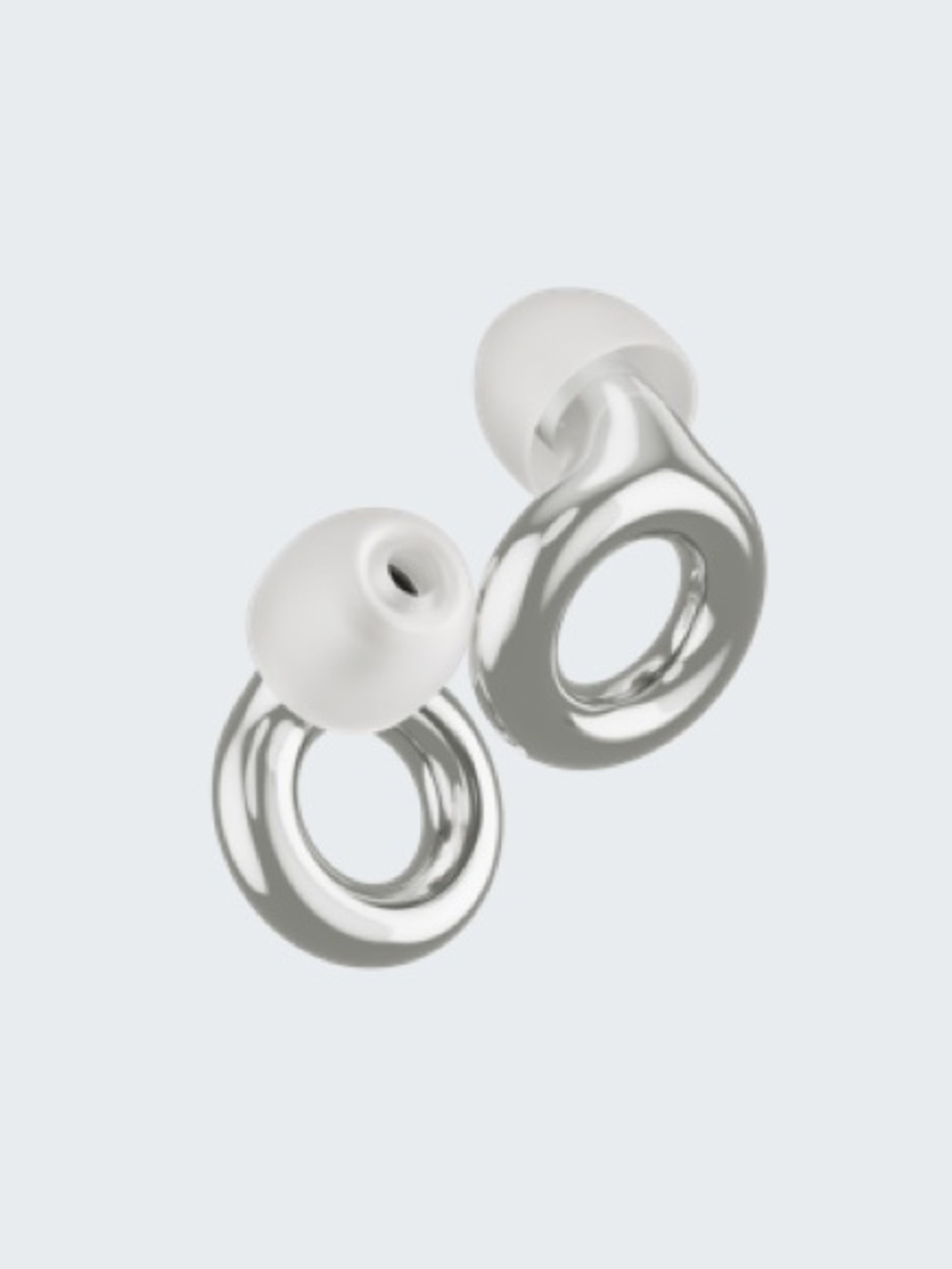 LOOP Experience 2 Earplugs Stylish Hearing Protection, Silver, NWT